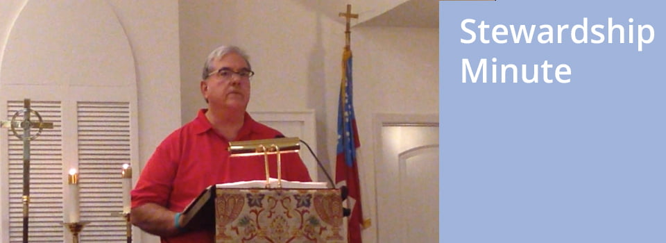 senior warden talks at St. Martin-in-the-Fields Episcopal Church in Keller/Southlake, TX